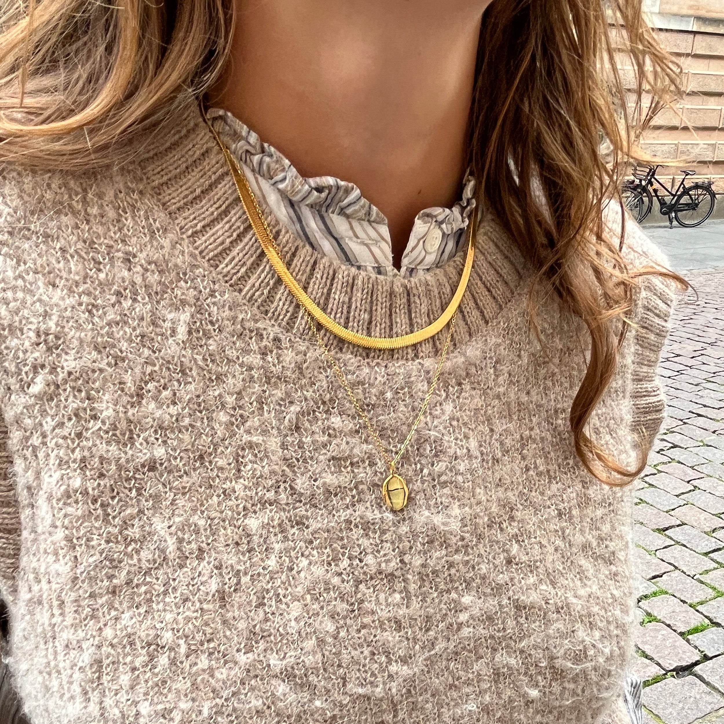 04 HALSKÆDE - GULDBELAGT