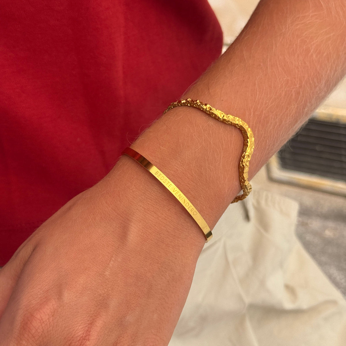 NORDD ARMBÅND 3MM - GULDBELAGT
