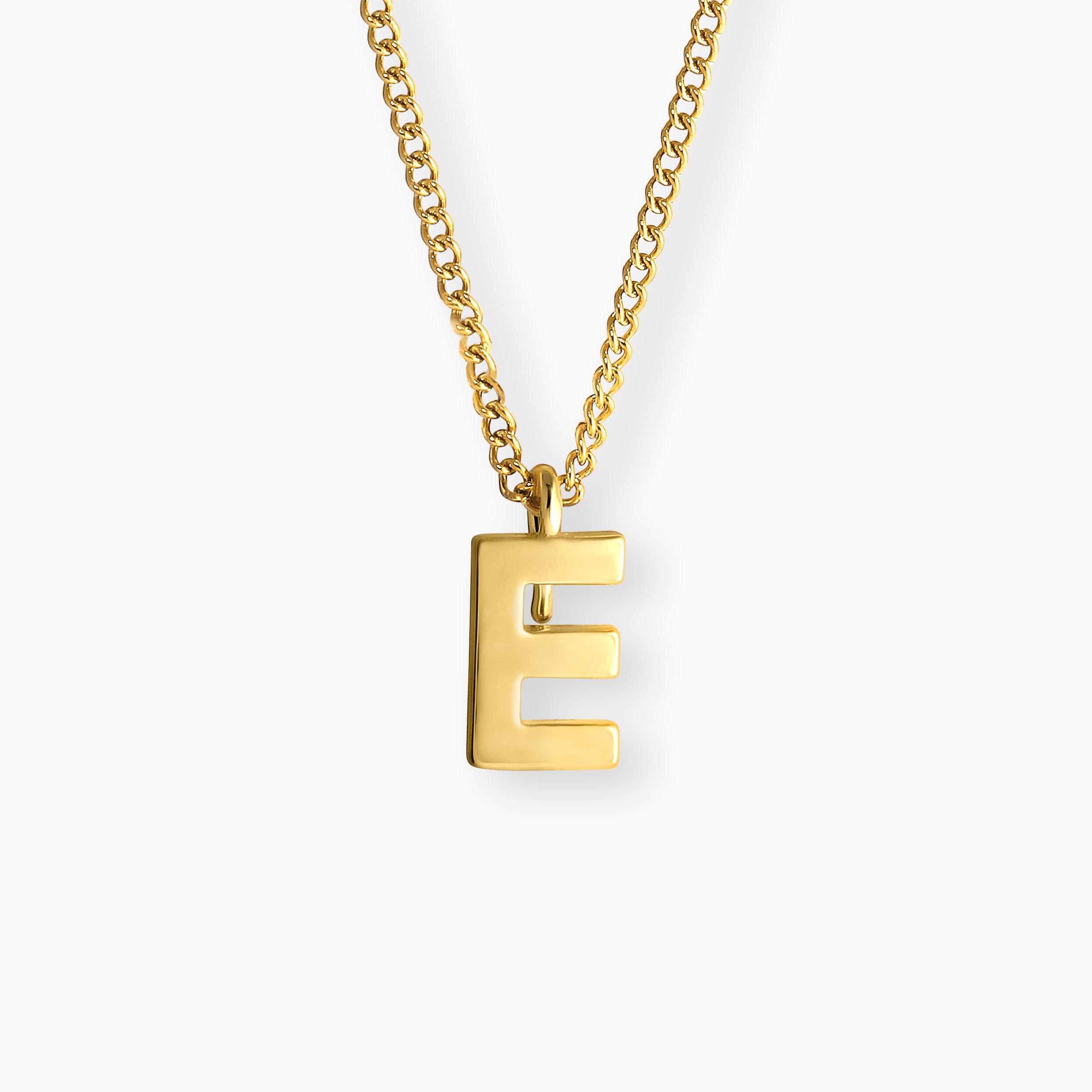 BOGSTAV HALSKÆDE - GULDBELAGT