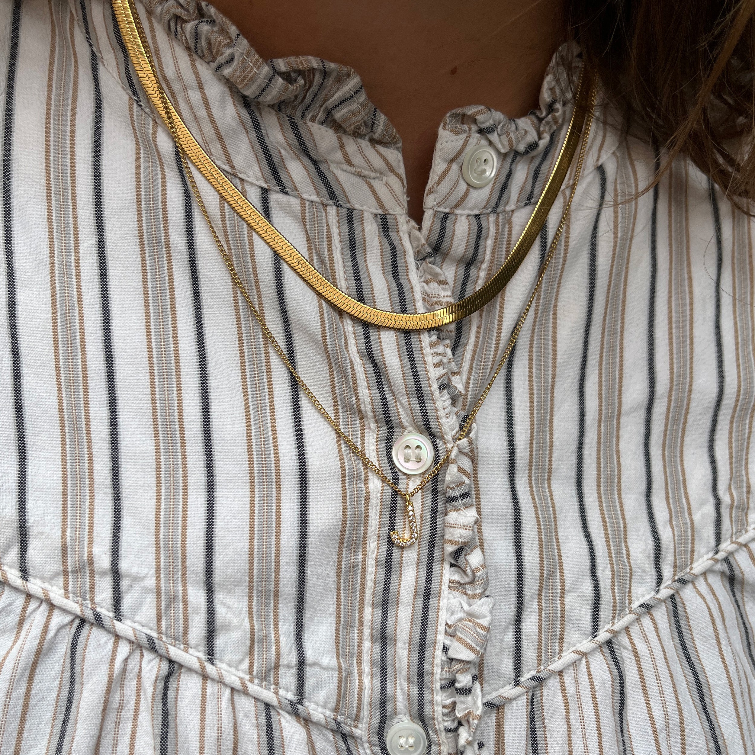 SNAKE HALSKÆDE 4MM - GULDBELAGT