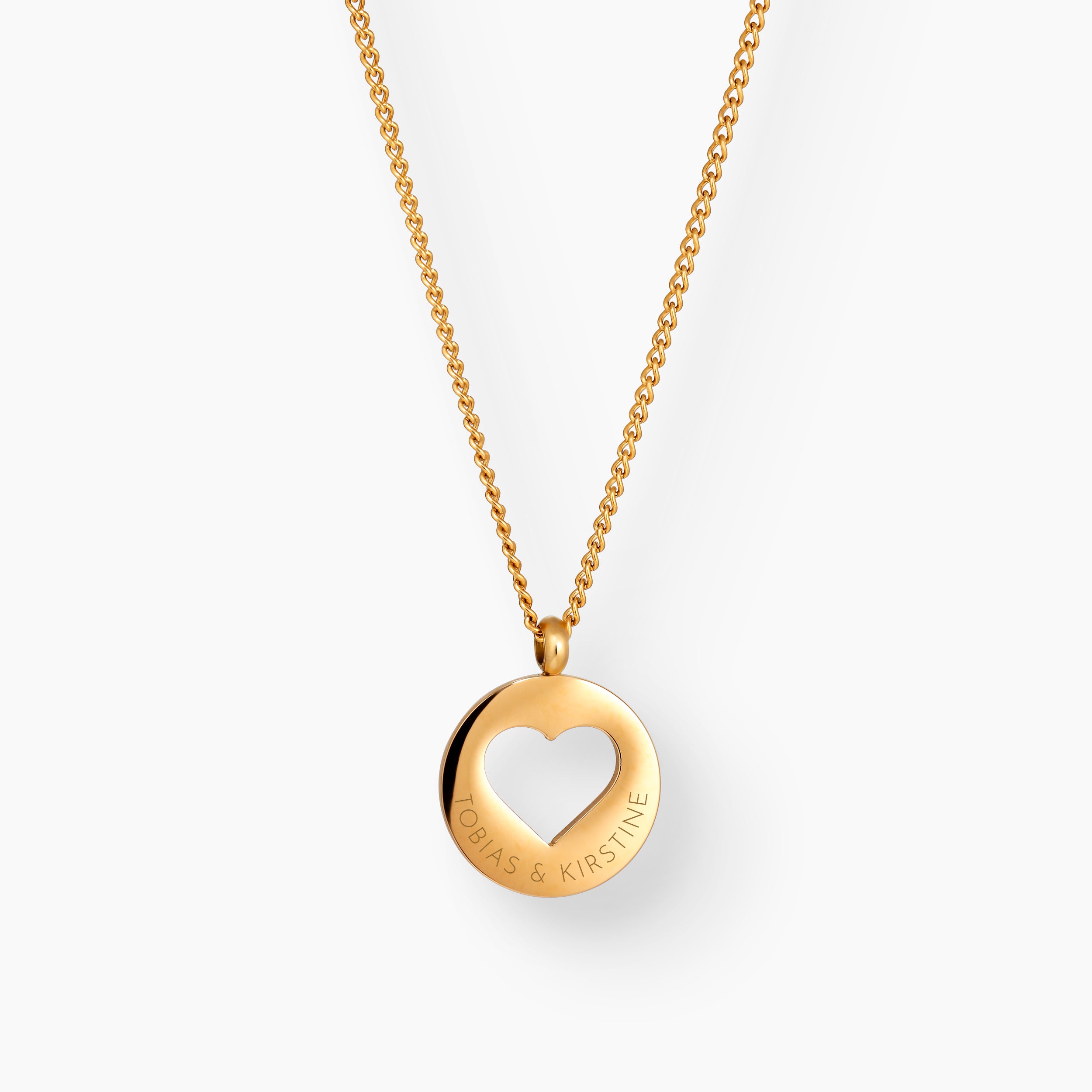 LOVE FRAME HALSKÆDE - GULDBELAGT