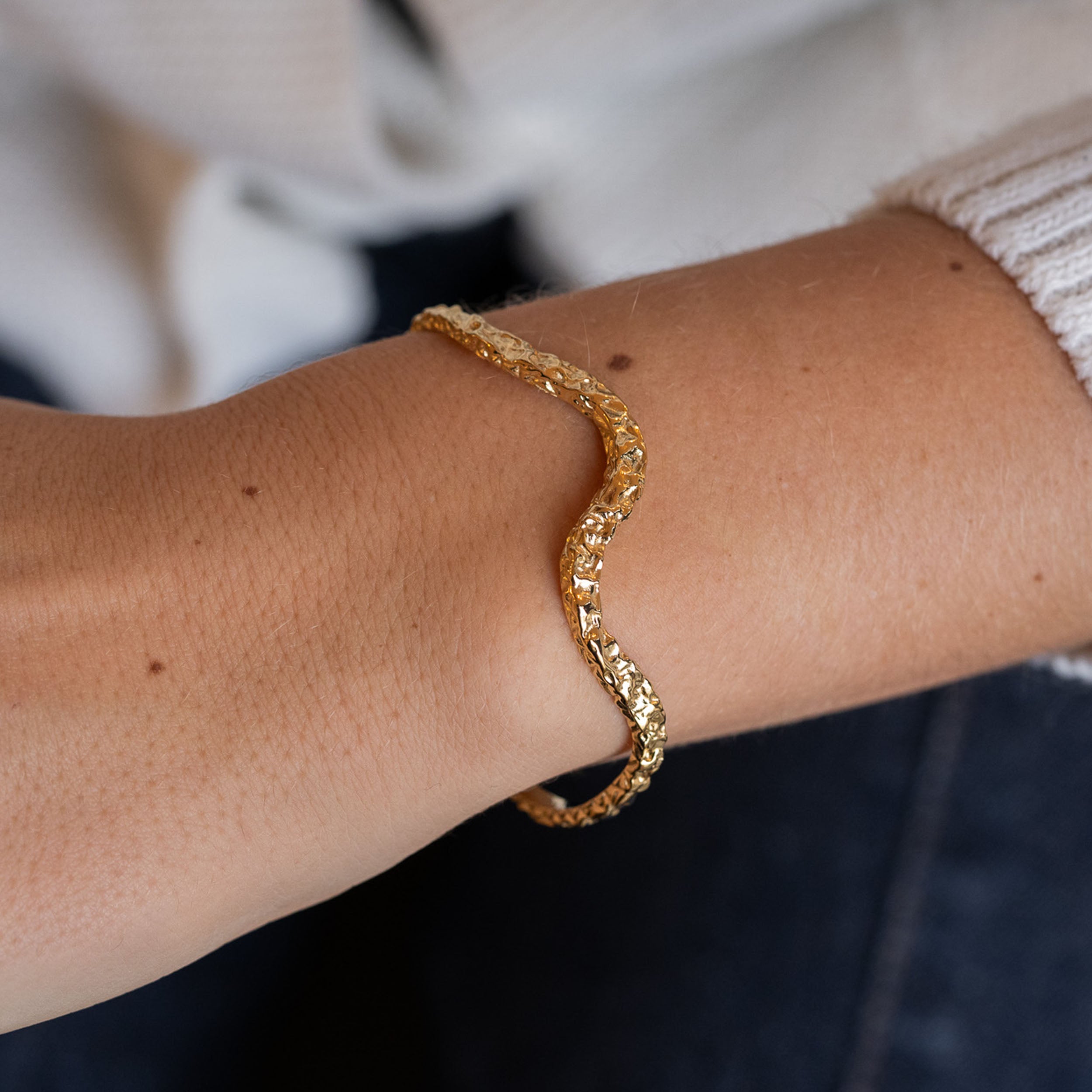 WAVES MOON JUSTERBAR ARMRING