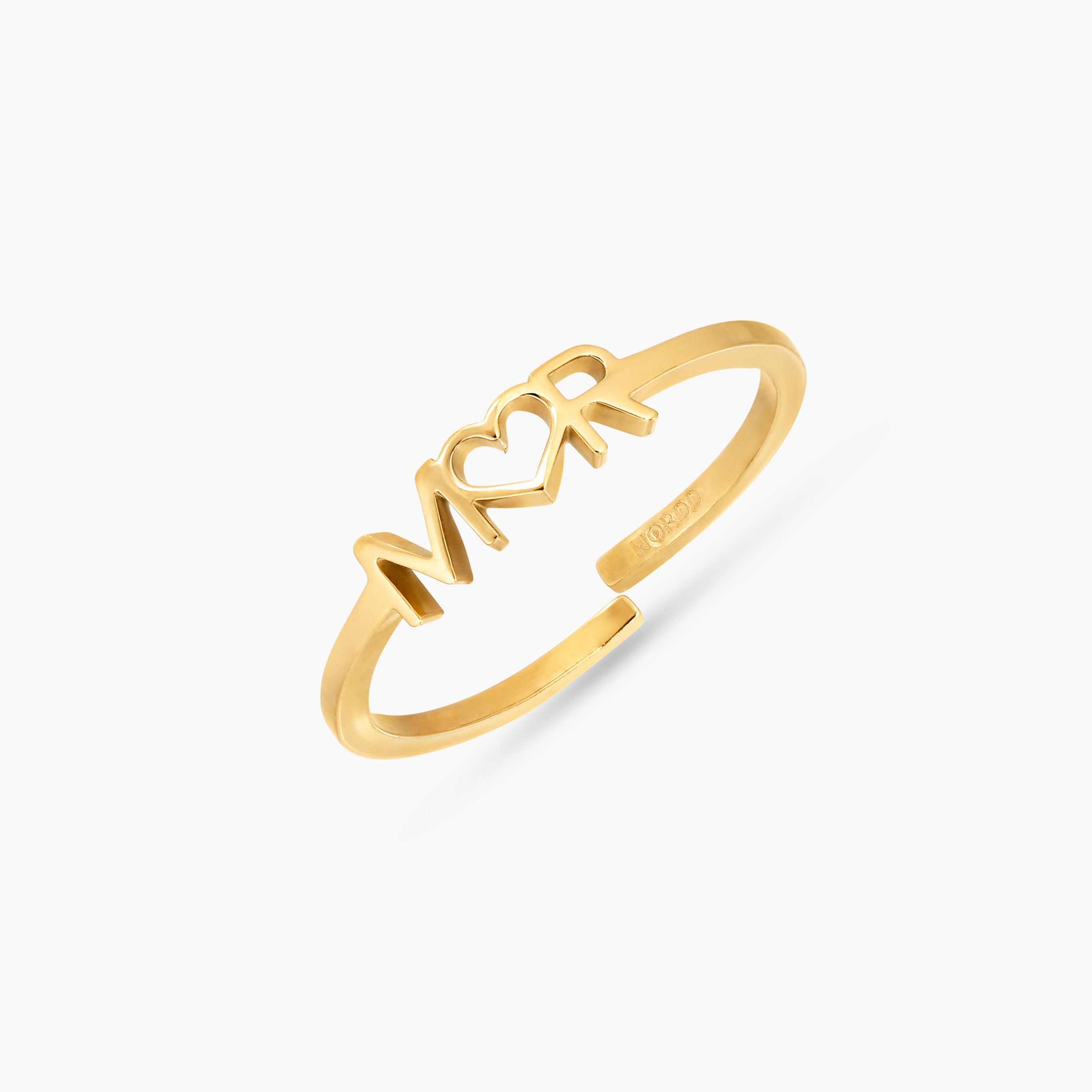 MOR JUSTERBAR RING GULDBELAGT