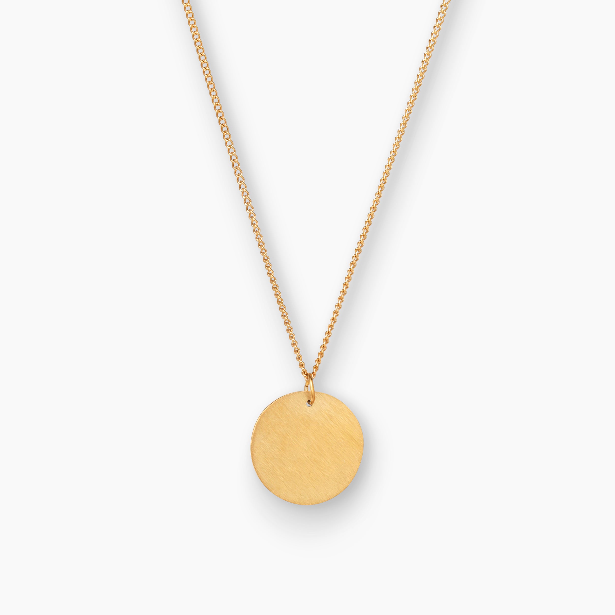 02 HAMMERED HALSKÆDE - GULDBELAGT