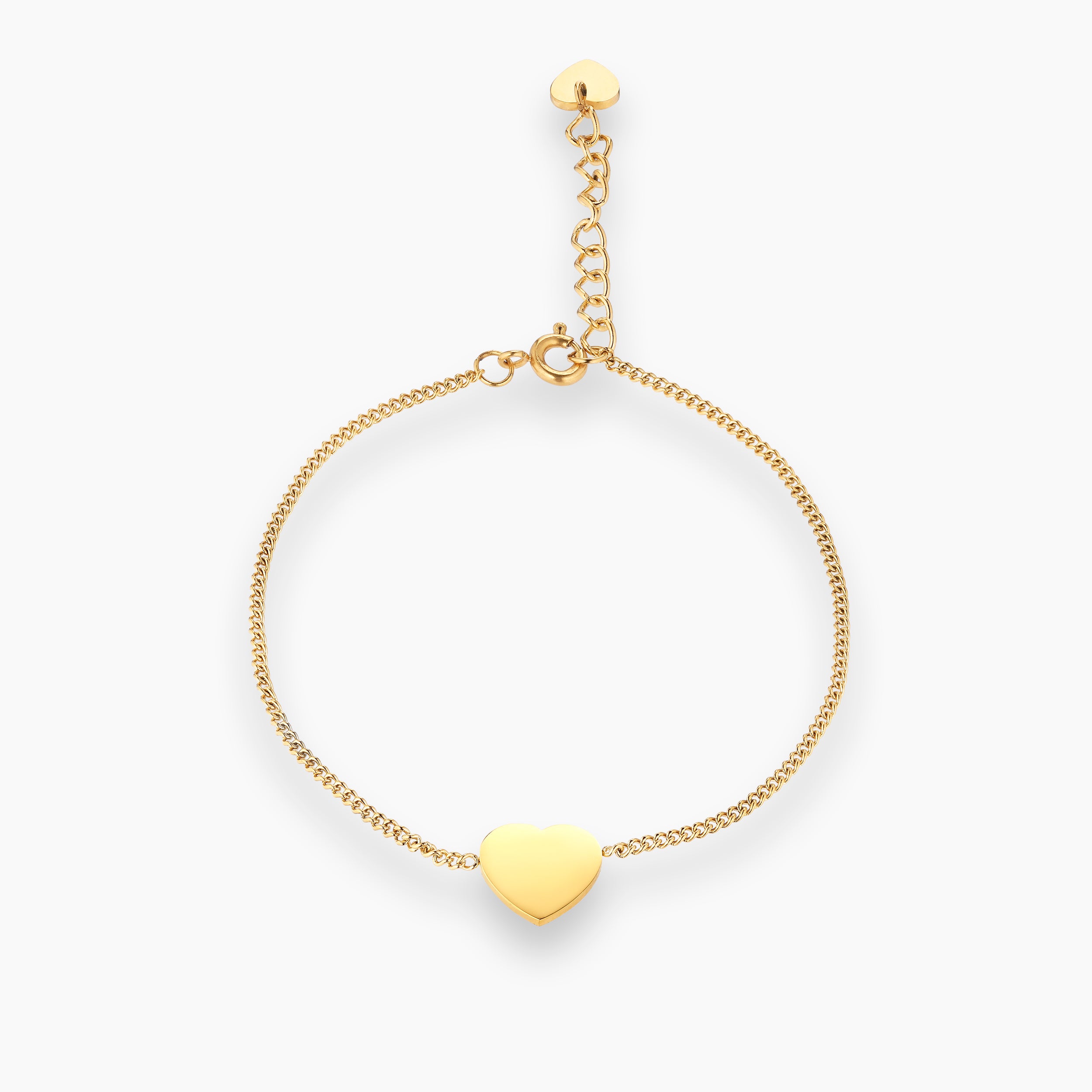 HJERTE ARMBÅND - GULDBELAGT