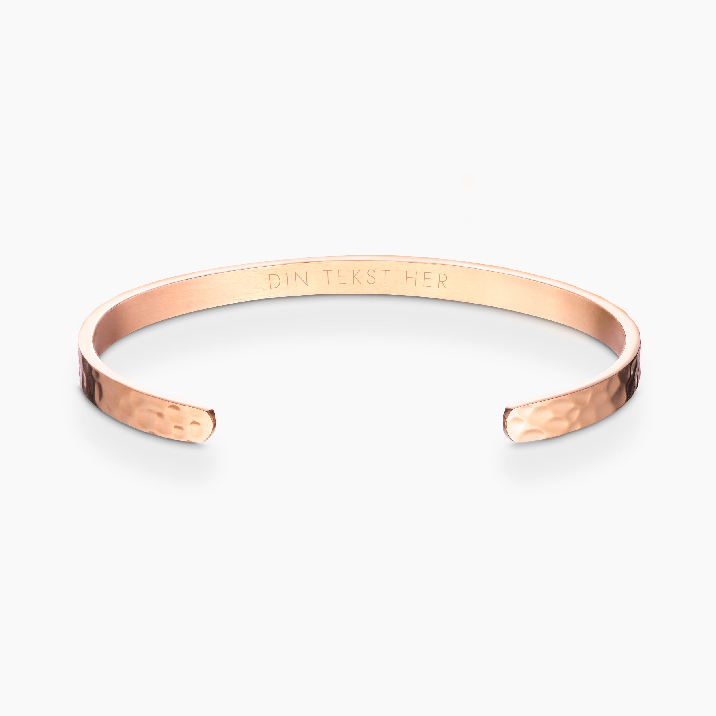 HAMMERED ARMBÅND - ROSE GOLD