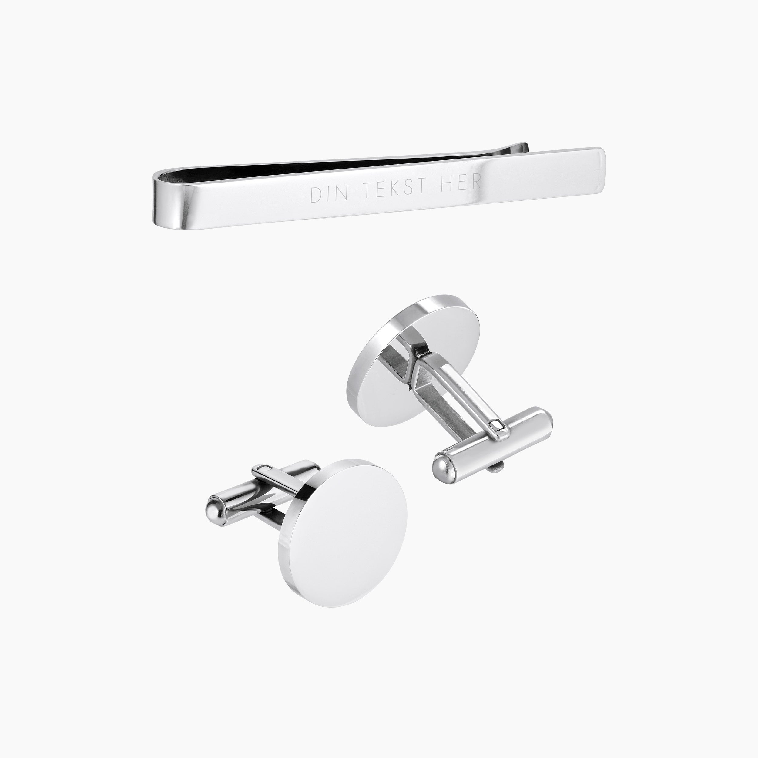 LONDON MANCHETKNAPPER + SLIPSENÅL (BUNDLE)