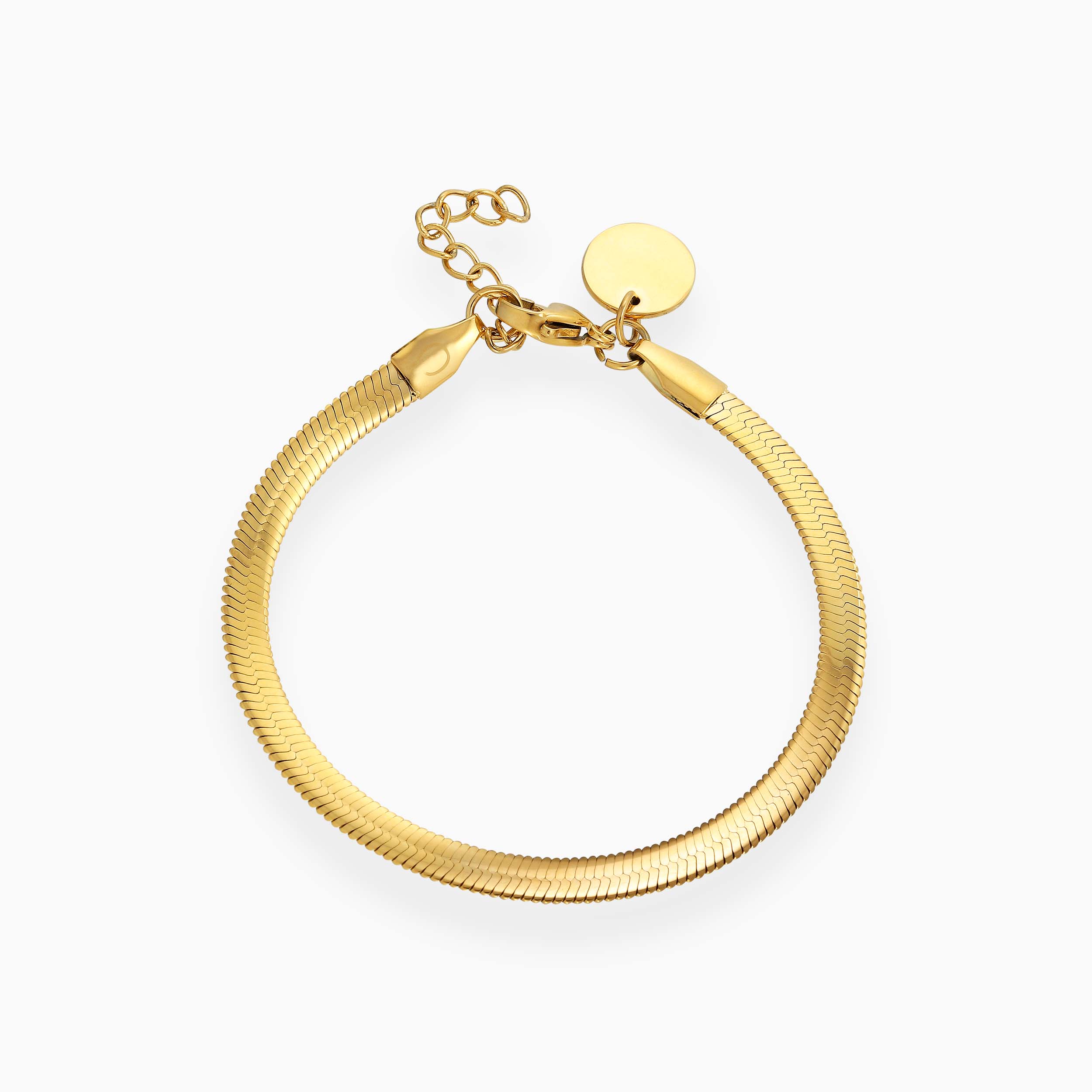 SNAKE ARMBÅND 4MM - GULDBELAGT
