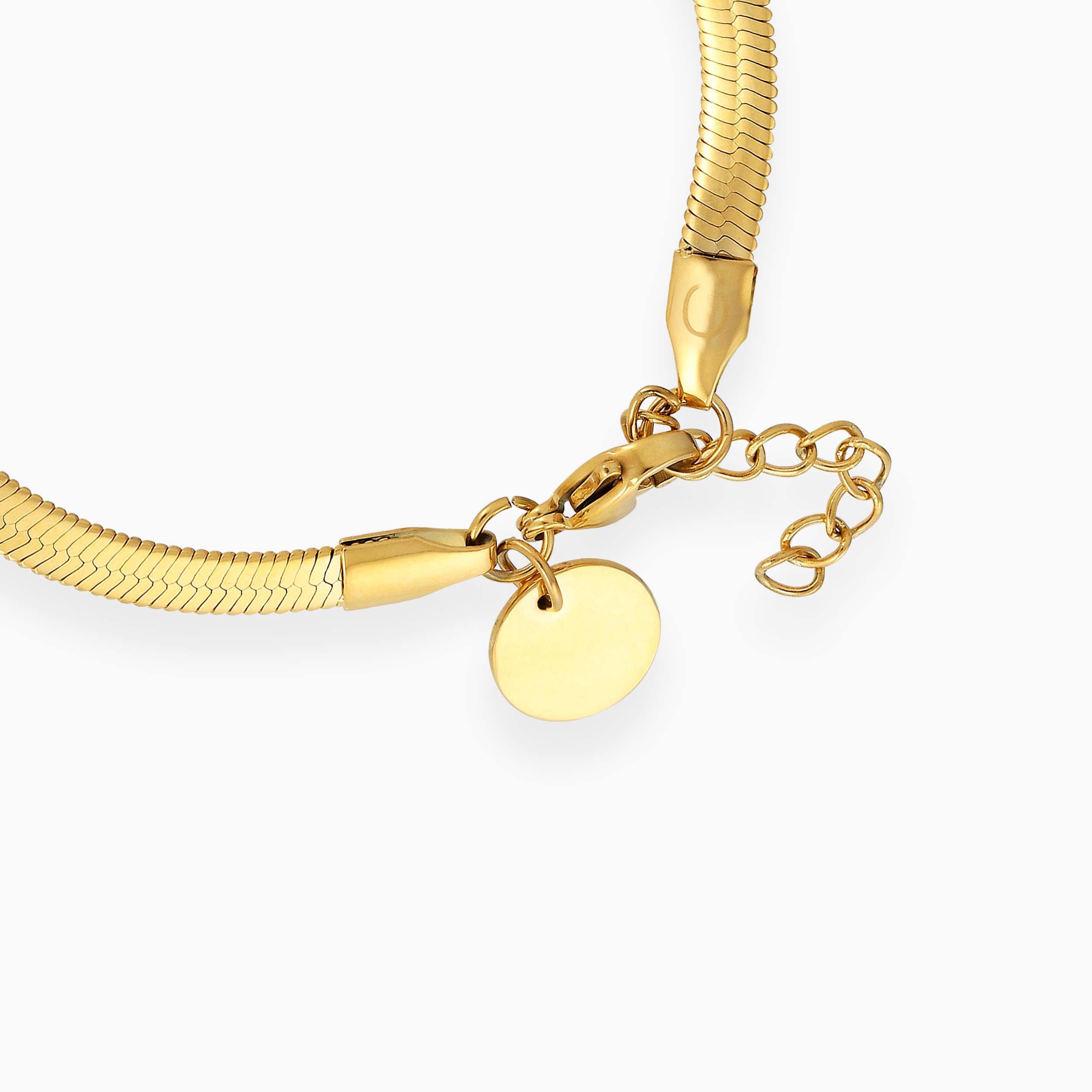 SNAKE ARMBÅND 4MM - GULDBELAGT