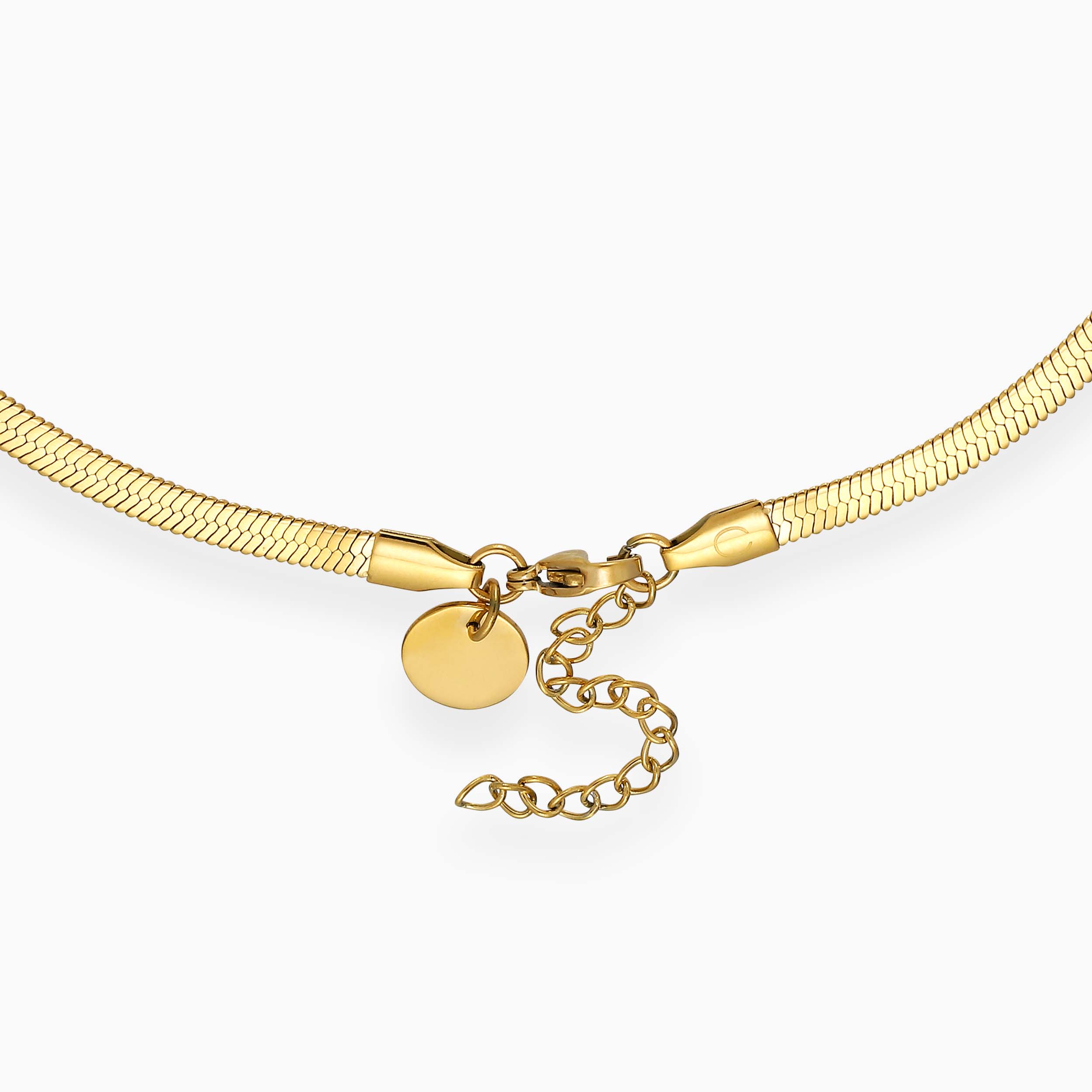 SNAKE HALSKÆDE 4MM - GULDBELAGT