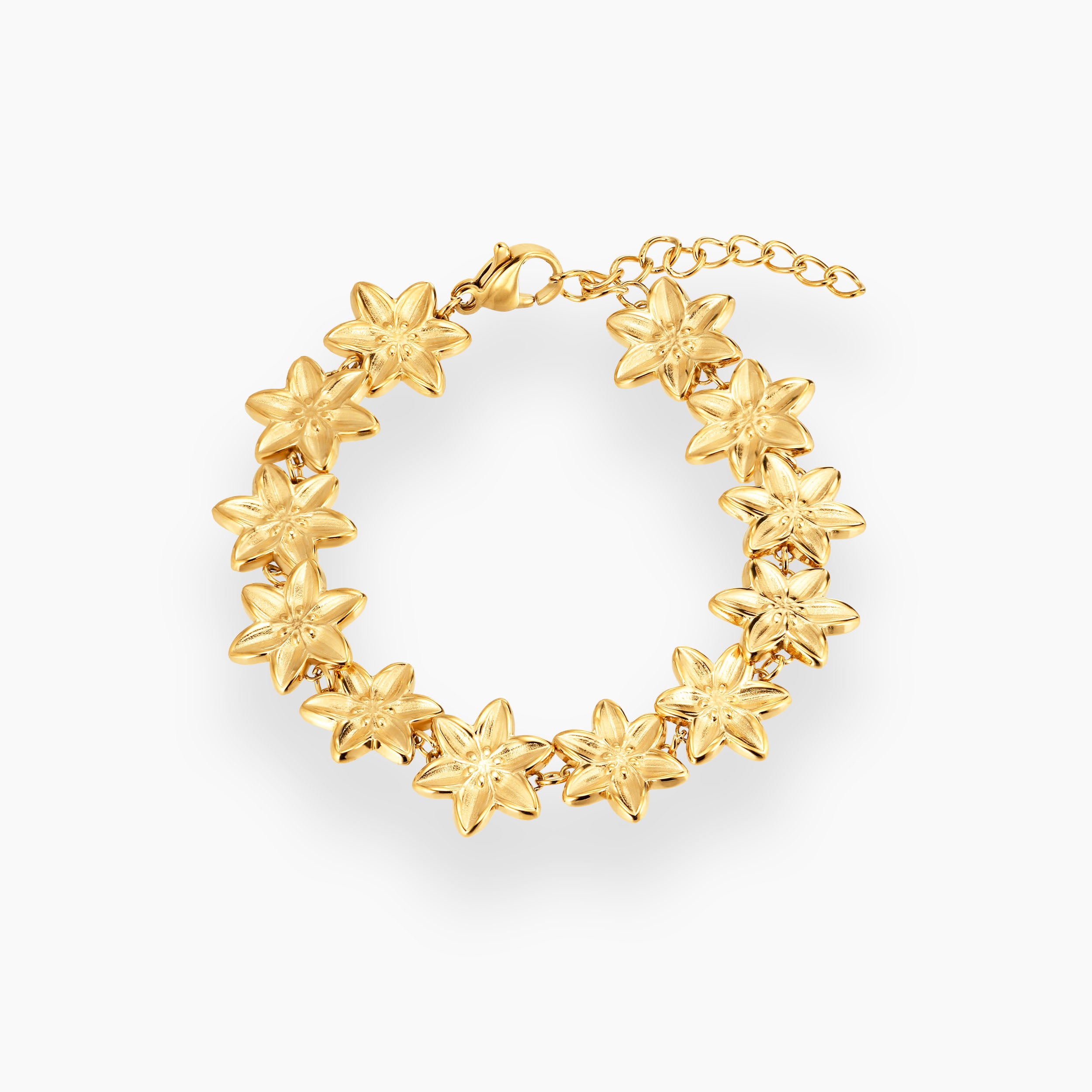 LILY ARMBÅND GULDBELAGT (12 BLOMSTER)