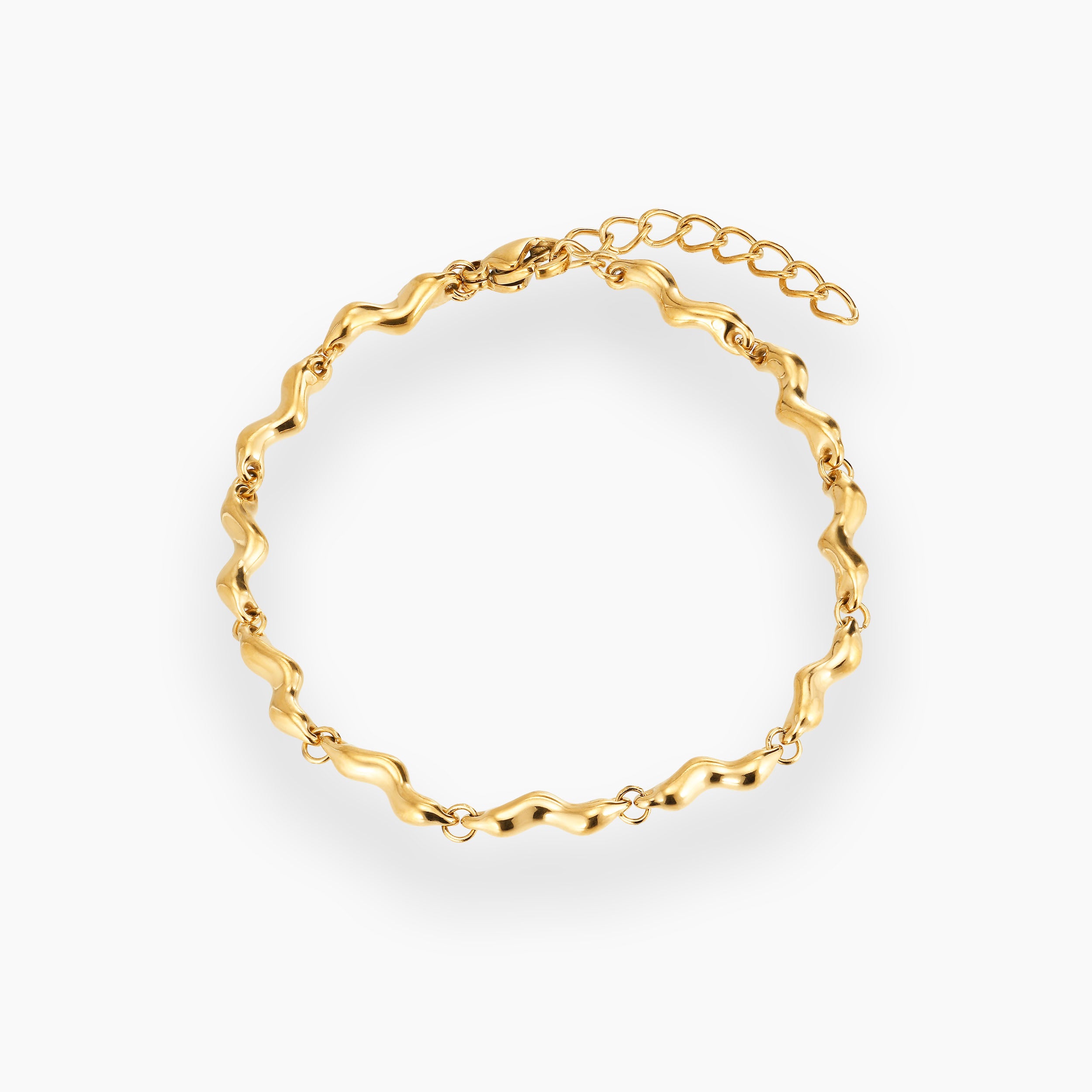 RIPPLE ARMBÅND GULDBELAGT