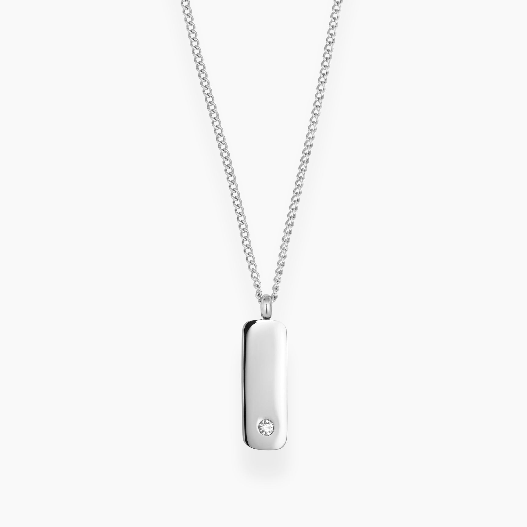 Zirkon halskæde med indgravering - Nordd Copenhagen