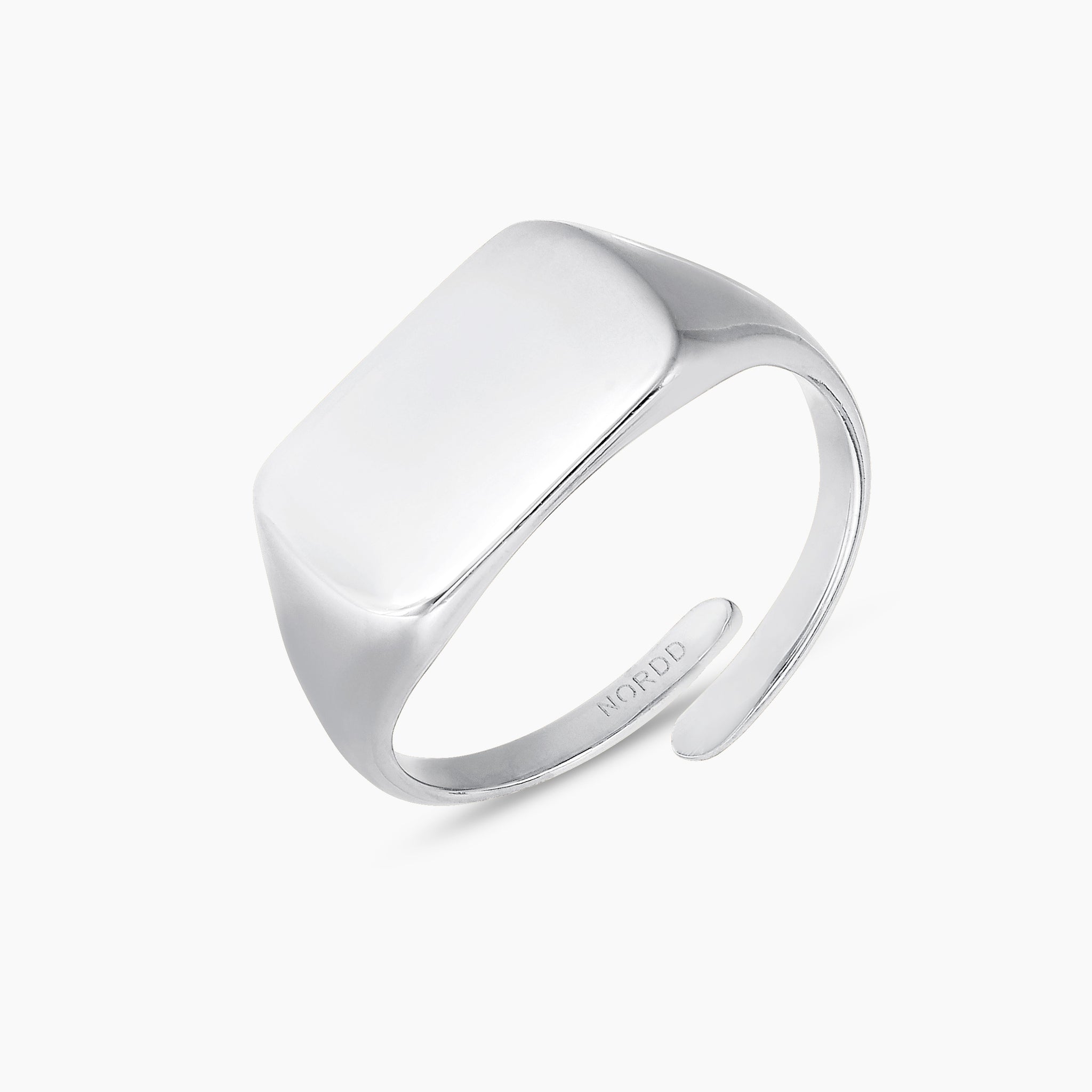 Signet ring med initialer - Sølv - Nordd Copenhagen