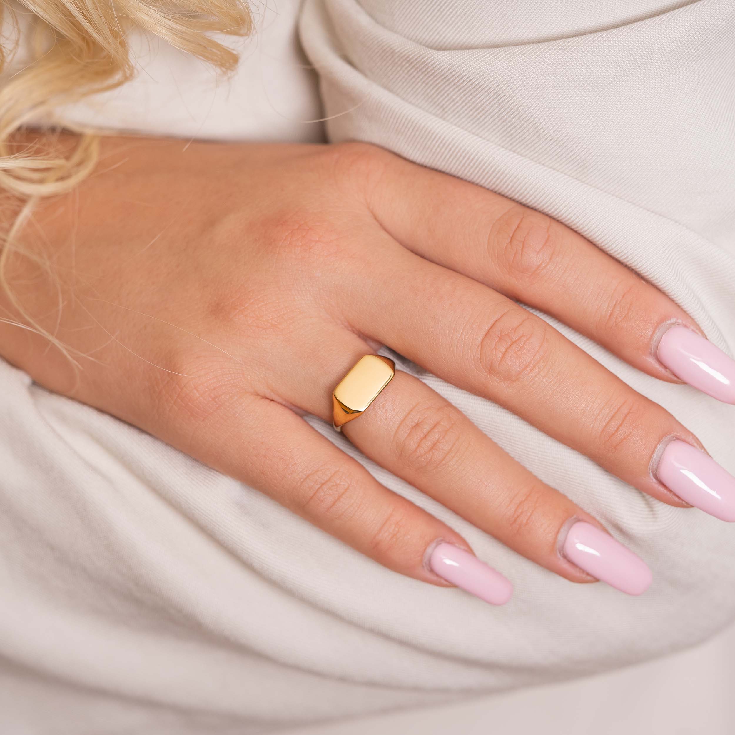 SIGNET RING 02 - GULDBELAGT