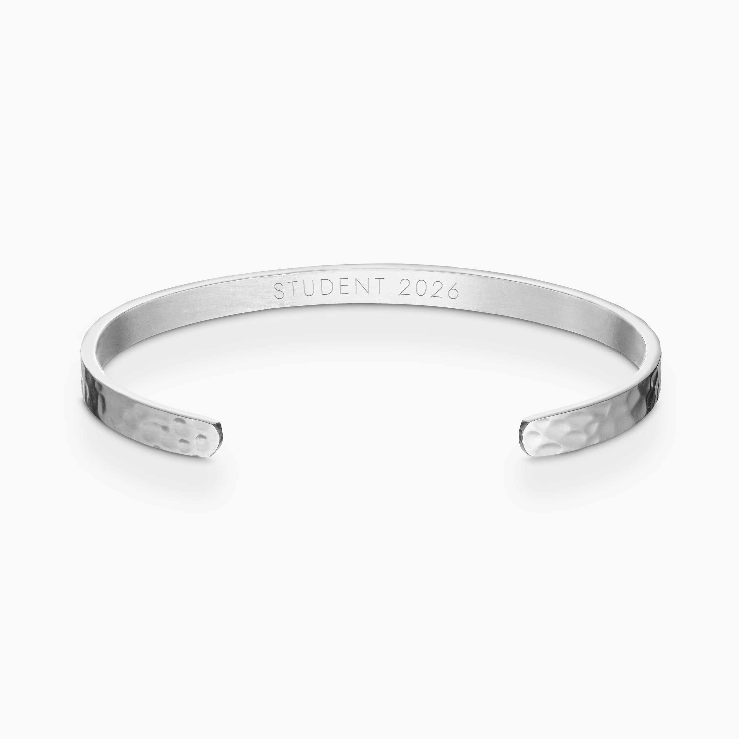 STUDENT 2026 - Armbånd med indgravering - Hammerslået - Nordd Copenhagen