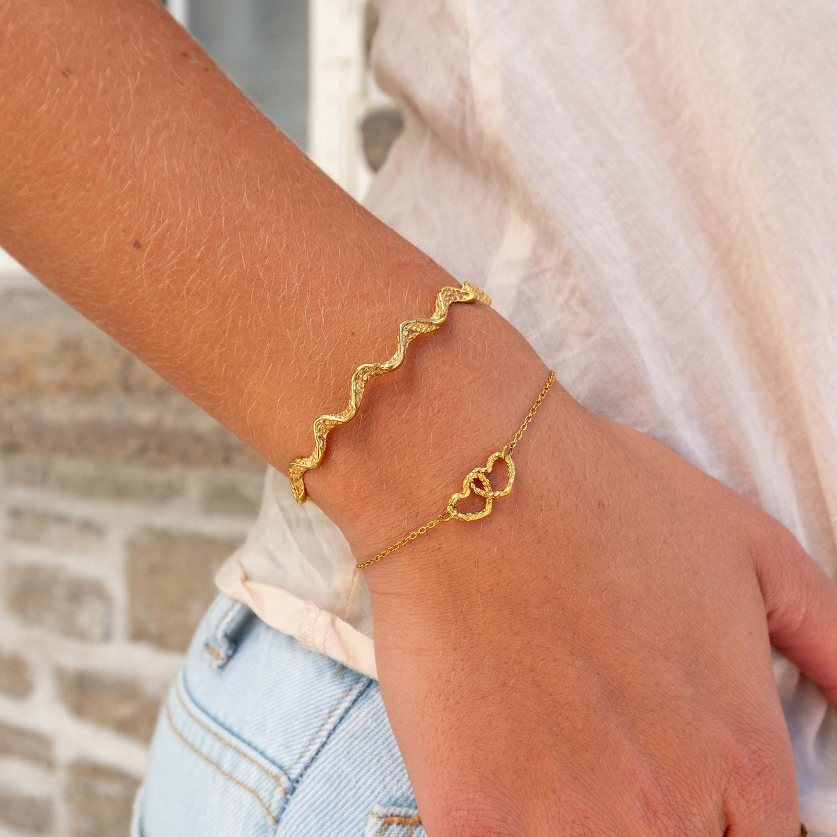 WAVES MOON SLIM JUSTERBAR ARMRING