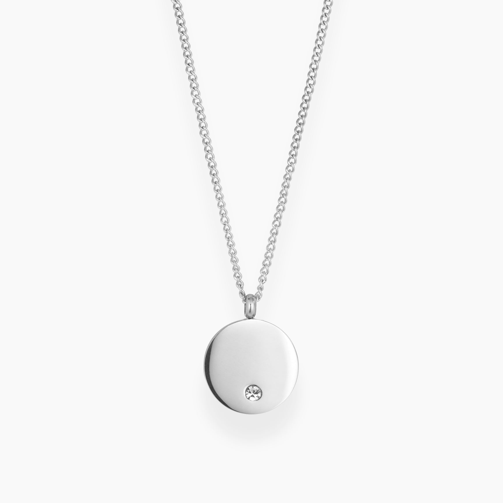 Zirkon halskæde med indgravering - Nordd Copenhagen